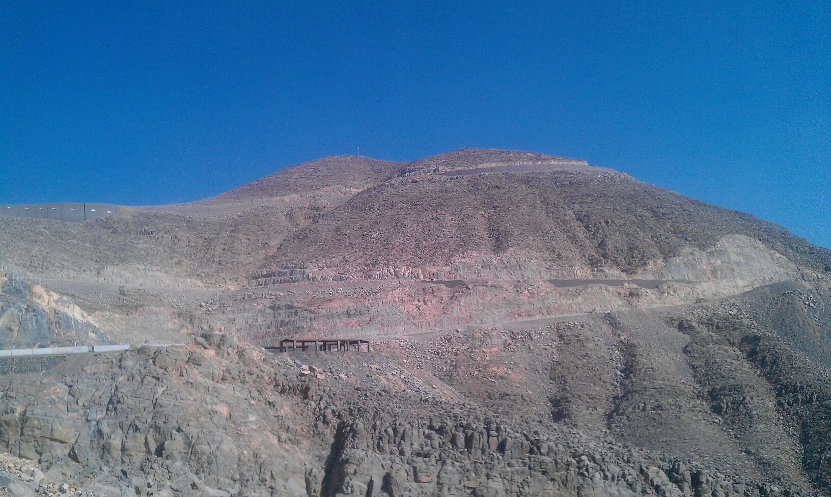 Winding mountain road on Jebel Jais in Ras Al Khaimah